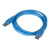 Kabel USB 3.0 Maclean MCTV-582 USB 3.0 A (M) - USB 3.0 A (M), niebieski 1,8m